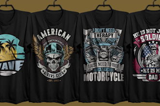 do amazing custom t shirt design or streetwear tshirt design