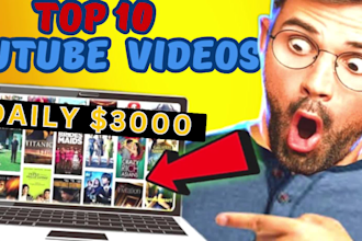 create youtube top 10 videos, faceless cash cow videos, and top 10 editing