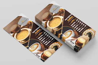 design an effective stunning rack card, dl flyer, and door hanger for you