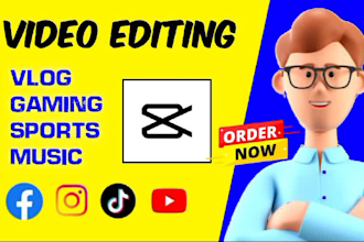 edit fitness, vlogs, sports, youtube and all type of video editing