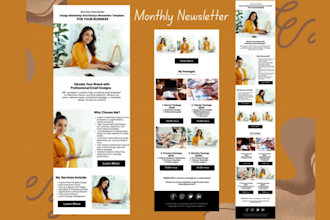 design editable, responsive mailchimp email templates