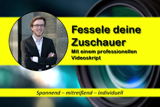 write your german non ai video script that boosts your views