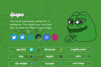 create crypto token website, coin or meme website