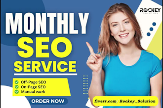 do monthly website SEO service with high da quality backlinks for google ranking