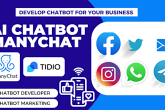 develop chatbot for social media platforms using manychat
