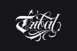 do a realistic 3d chrome signature logo design