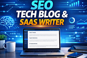 write SEO optimized ai and saas tech blog articles