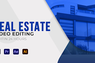 do real estate promo video editing in 24 hours