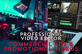 create stunning commercial video ads, edit marketing product promotional videos