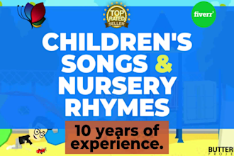 compose and record childrens songs and nursery rhymes