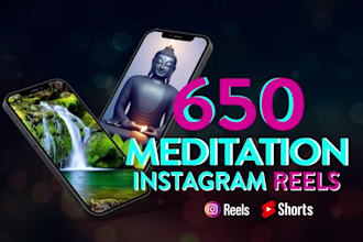 make meditation and relaxing nature youtube shorts and instagram reels, tiktok