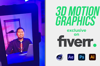 create 3d motion graphics for your brand