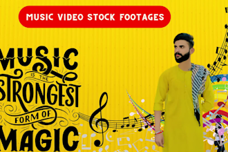 create a music video or a lyrics videos using stock footages