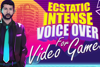 record dynamic american voice overs for video games
