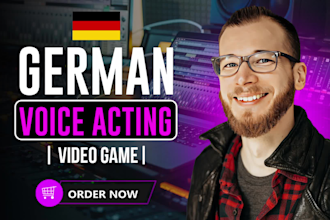 do german voice acting for video games, synchronsprecher, voice over, dubbing