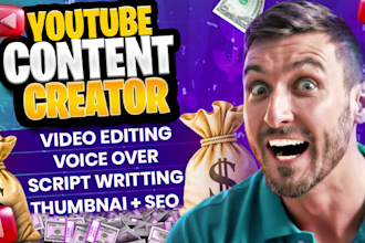 be your faceless youtube video editor and content creator
