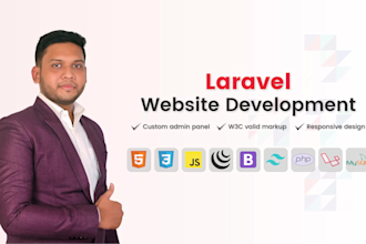 develop website using laravel website development