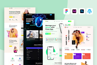 do website ui ux design, figma landing page, website mockup, saas landing page