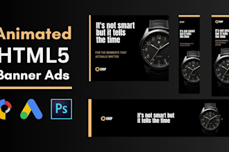 create HTML5 animated banner ads, google display ads