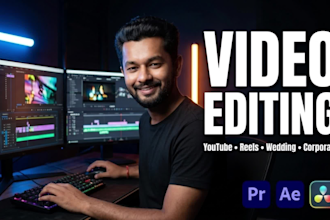 do professional video edit, youtube video editing