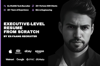 write your executive level resume as a faang hiring specialist