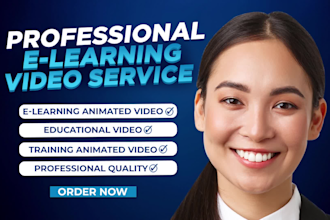 do elearning animated videos, online course or training video