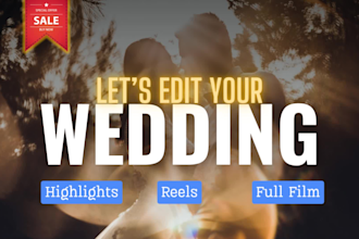 do cinematic wedding video editing
