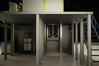 create 3d industrial animation factory process technical animation 3d model