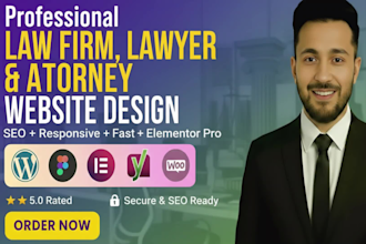 design a high converting lawyer, attorney, or law firm website with SEO