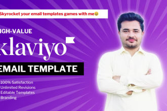 design a high value klaviyo email template for you