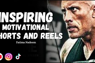 create motivational or inspiring shorts and reels