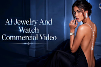 create luxury ai jewelry and watch commercial video ads