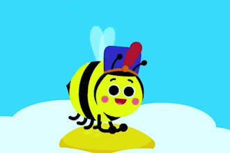 create 2d kids learning videos