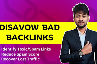 disavow bad backlinks and remove toxic spam score links