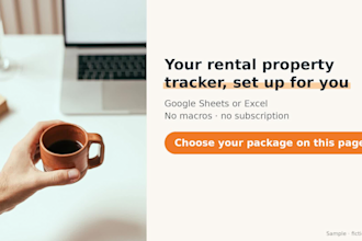 build a rental property income expense tracker in google sheets or excel