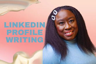 write your professional linkedin profile and design your banner