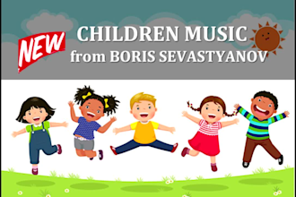 create children, cartoon or game music, song or lullaby on your lyrics