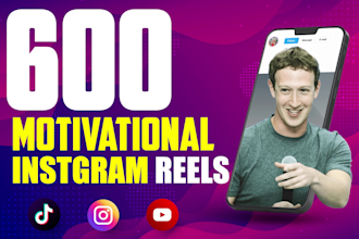 create unique customize motivational instagram reels and youtube shorts