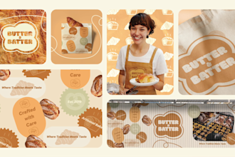 create the brand kit, brand design, logo, brand book