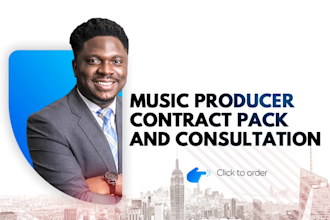 provide a music producer contract pack and be your entertainment lawyer