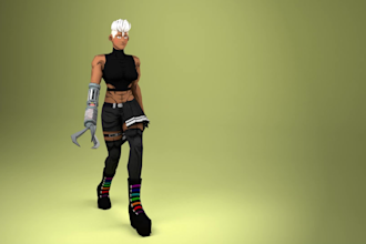 do 3d character rigging in blender and maya or vtuber