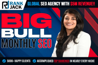 do big bull complete monthly SEO service for top google ranking