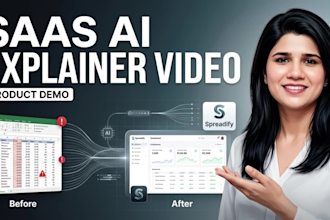 create a saas ai explainer video and product demo