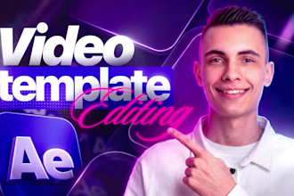 edit any after effects template or create a custom animation