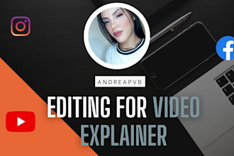 do video explainer and editing using stock footages