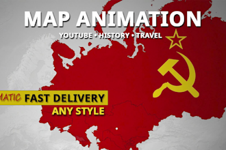 animate engaging map animation videos for youtube and history content