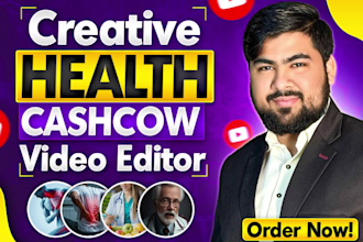 make engaging cash cow health videos with script and ai voice over in 24 hours