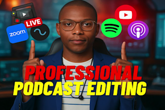 do and edit your viral podcast video, zoom interviews, meetings and tiktok viral
