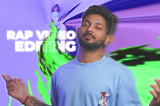 edit trendy rap music video with amazing effects