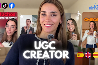 create ugc content in english or spanish